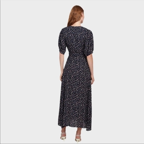 MISA Los Angeles | Andrea Wrap Dress Resort Petals Puff Sleeve NEW Size M - Picture 6 of 10